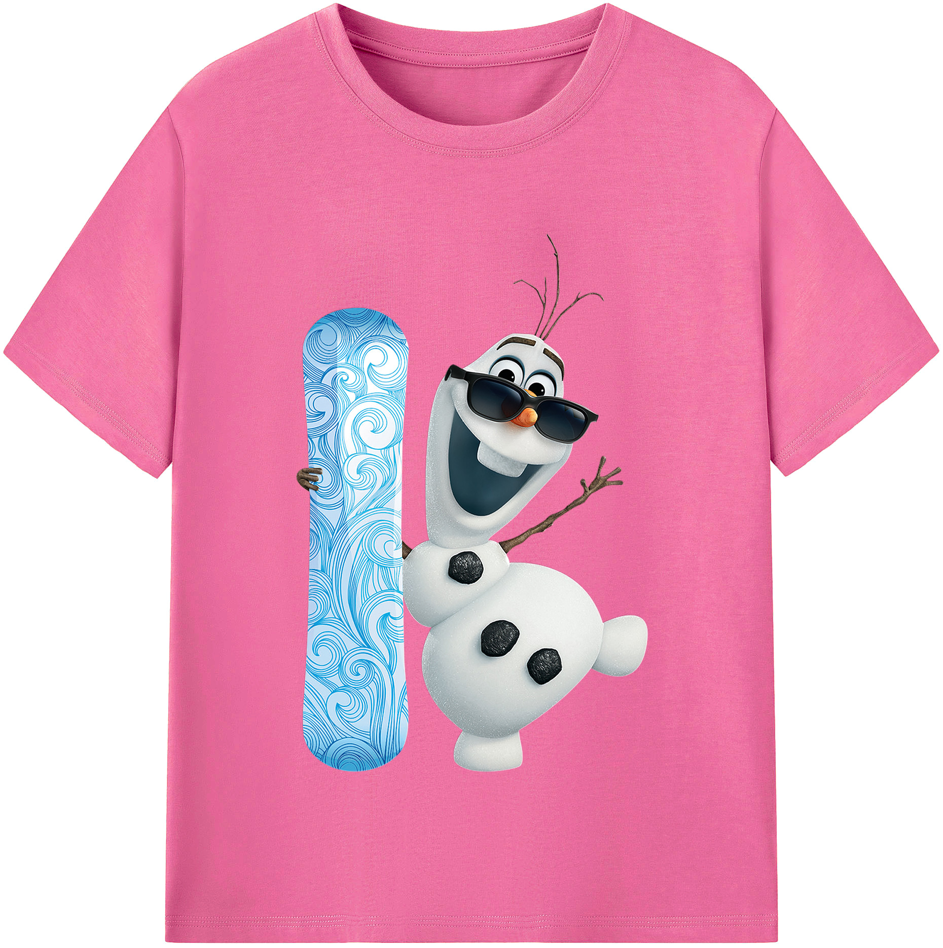 （画像用） アナと雪の女王 アンナ エルサ Frozen Anna Elsa レディースカジュアルプリントTシャツ（綿100％）